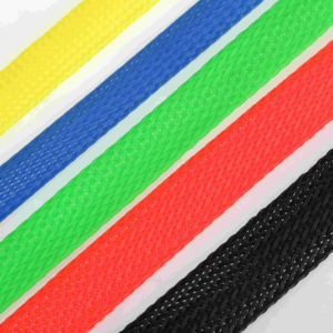 Manguito de aislamiento de PET ignífugo de alta calidad, manguito reticulado trenzado para tuberías de alta temperatura - Product Image 5