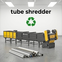 Trituradora de Tubos Industrial de Alta Eficiencia y Trituradora de Tuberías para Reciclaje de PE y PVC