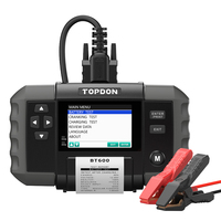 TOPDON BT600 Testeur de Batterie Professionnel avec Technologie de Test de Conductivité Mesure de l'État de Santé de la Batterie de Voiture avec Imprimante
