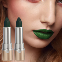 HUASURV Vente en gros 2 bâtons de rouge à lèvres mat à haute teneur en pigments marque privée rouge à lèvres vert hydratant naturel longue durée