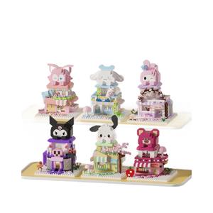 Bloques de construcción de escenas callejeras de partículas pequeñas, compatibles con modelos arquitectónicos <span class=keywords><strong>Lego</strong></span> City, juguetes educativos de ensamblaje para niños - Product Image 6