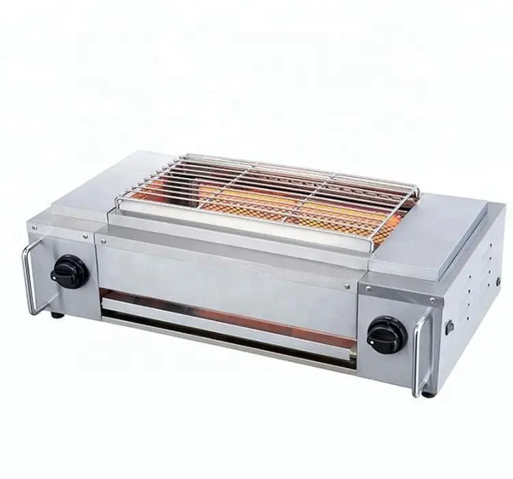 Premium 2 Burner Built-in Propane Gas Grill with Rear Infrared Burner & Grill Lights
