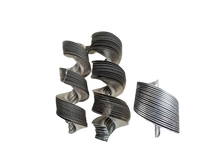 Accessoires de vis sans fin en acier au carbone YQY, lame spirale laminée à froid continue, avec ou sans arbre, capacité 150 kg, garantie 3 mois