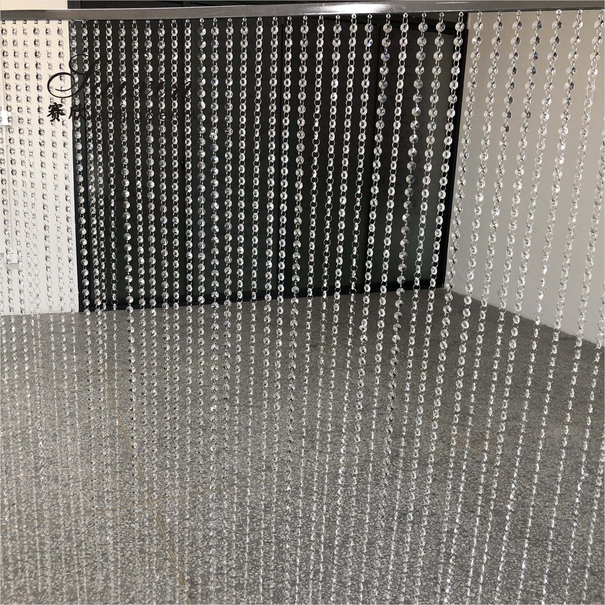 Saixin настроить романтические занавески Свадебный сценический фон для свадьбы Гирлянда украшение