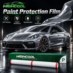 ฟิล์มใส PPF ซ่อมแซมตัวเองได้ HIGHCOOL ฟิล์มกันรอยสีรถยนต์ TPU ป้องกันรอยขีดข่วน ป้องกันการเหลือง เงางามสูง สำหรับการปกป้องยานยนต์ - Product Image 1
