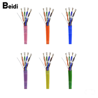Câble Ethernet Cat6 UTP BEIDI de haute qualité, 305 m, 23 AWG, cuivre nu, 4 paires 8 conducteurs, isolation HDPE, gaine PVC, couleur personnalisée