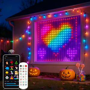 Luci per Tende Intelligenti con Cambio Colore, 400 LED, Sincronizzazione Musicale, Controllo Colore Tramite App, Luci Natalizie <span class=keywords><strong>a</strong></span> <span class=keywords><strong>Tenda</strong></span> LED - Product Image 1