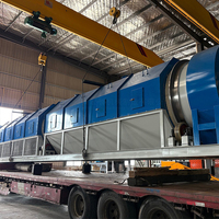 Machine de recyclage de fûts en acier, tamis rotatif pour déchets solides municipaux, diamètre de tamis 1000-2500 mm, grande capacité, efficace