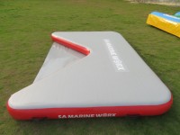 Plateforme flottante gonflable en PVC à double paroi Leisure Land pour yoga, ponton, quai pour jet ski, certifiée CE, personnalisable