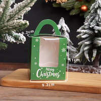 Boîte d'emballage individuelle de Noël pour cupcakes, desserts, muffins et tartes, à emporter, pour pâtisserie artisanale