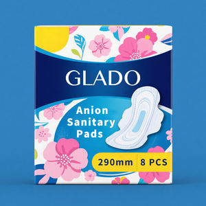 فوط صحية نسائية مجانية، رقيقة للغاية، مقاومة للماء، عالية الامتصاص، مع أجنحة، مريحة، قطنية، مصنوعة من البولي إيثيلين، قابلة للتنفس - Product Image 1