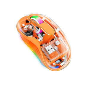 Haute esthétique sans fil Blue tooth souris C Port charge conception transparente lumière respirante adaptée aux ordinateurs portables et ordinateurs de bureau - Product Image 4