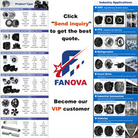 Ventilateur centrifuge de refroidissement combiné Fanova OEM & ODM personnalisable, haute efficacité, 230V, pour conduit circulaire d'extraction EC