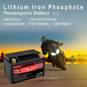 Batterie au lithium rechargeable AMPXELL 12V 5Ah 64Wh CA350A pour moto, remplacement pour YTX7A-BS/YT7B-BS/YTX9-BS/YTZ10S - Product Image 1