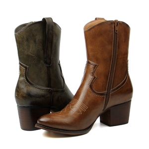 <span class=keywords><strong>Botas</strong></span> de invierno cálidas para mujer, zapatos informales de tacón grueso y lluvia personalizados - Product Image 4