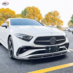 Lèvre de pare-chocs avant C257 pour <span class=keywords><strong>Mercedes</strong></span> Benz Classe <span class=keywords><strong>CLS</strong></span> C257 Facelift <span class=keywords><strong>2022</strong></span>+ Ligne <span class=keywords><strong>AMG</strong></span> Noir brillant en plastique - Product Image 5