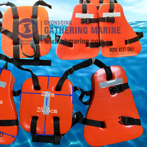 Gilet de sauvetage orange <span class=keywords><strong>en</strong></span> PVC, trois pièces, pour usage maritime / Gilet de sauvetage pour bateaux - Type de produit - Product Image 4