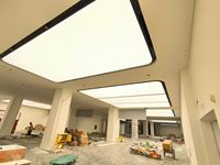 Système de boîte lumineuse LED pour plafond tendu rétroéclairé - Membrane souple étanche IP65, cadre en aluminium pour hall d'hôtel et bureau