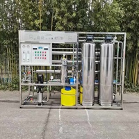 Système de purification d'eau potable par osmose inverse RO 4040/8040 le plus vendu, filtre à eau RO 1000L avec PLC et moteur 1,5 kW