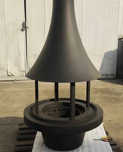 Cheminée suspendue au plafond en <span class=keywords><strong>bois</strong></span> Offre Spéciale Chauffage intérieur Poêle à <span class=keywords><strong>bois</strong></span> pour la maison avec verre rond - Product Image 1