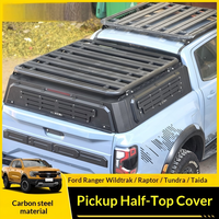 Capot de camionnette Ford Ranger, toit surélevé en alliage d'aluminium avec barres transversales de toit, panneau MOLLE personnalisable