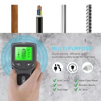 RXT430 Ruixiangtong Nuevo Detector de Metales, Cables y Madera 5 en 1 Portátil para Paredes, Negro/Naranja, 9V 10W