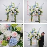 Boule de fleurs artificielles en soie d'hortensia de haute qualité, grande taille 80 cm, pour centre de table de mariage, décoration de mariage