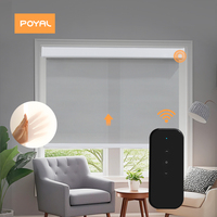 Blindkit eléctrico PVC Vertical persianas enrollables Sensor Bluetooth operado ventana cubierta para ventanas francesas para baño dormitorio
