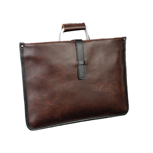 Sac à Main Rétro en Cuir PU Souple de Grande Capacité pour Homme, Mallette d'Affaires Horizontale Simple à la Mode, Imperméable - Product Image 4