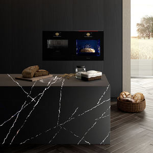 TMZ Stone ODM/OEM 5074 <b>Black</b> Artwork High Quality Artificial Quartz Slab Modern Style Customized Kitchen Hotel <b>Table</b> Top Indoor - Product Image 5