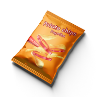 Sachet debout découpé à imprimé personnalisé thermoscellé Chips à collation recyclables Sacs scellés sur le côté arrière en plastique de qualité alimentaire