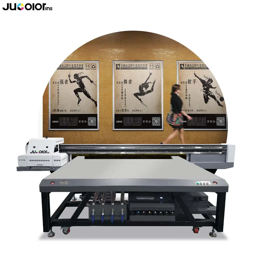Jucolor 2513 4*8ft UV Flatbed Printer for Aluminum Plate PVC Acrylic Sheet