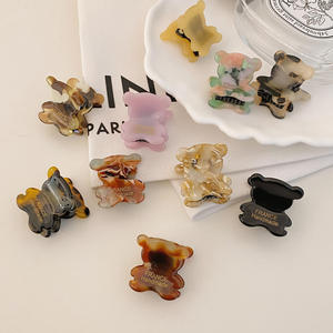 Pinza de pelo de acetato de celulosa de diseñador de moda, pinzas para niños y bebés, pinzas para el pelo de oso para niñas, pasadores nuevos, accesorios para el cabello, pinzas para mujeres - Product Image 6