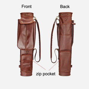 Bolsa de Golf Clásica Personalizada HIBO, Diseño Vintage, Premium, de Cuero Genuino, para Palos de Golf, Tipo Lápiz, para Domingos - Product Image 2