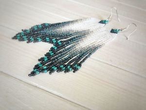 Japonés de semilla de perlas <span class=keywords><strong>pendientes</strong></span> iridiscente granos hechos a mano <span class=keywords><strong>pendientes</strong></span> para las mujeres de moda <span class=keywords><strong>pendientes</strong></span> de borla - Product Image 3