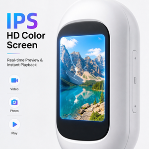 กล้องกีฬาขนาดเล็กสำหรับสัตว์เลี้ยง HD 1080P แอคชั่นแคมสำหรับสุนัขและแมว พร้อมหน้าจอ IPS สีสันสดใส กล้องบันทึกวิดีโอแบบหนีบสำหรับสัตว์เลี้ยง ไม่มีบันทึกข้อมูล - Product Image 6