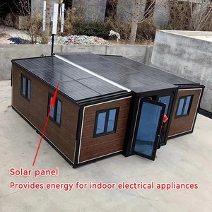 Maison préfabriquée moderne en conteneur, structure en acier modulaire, extensible, 20 pieds, faible <span class=keywords><strong>coût</strong></span>, alimentée à l'énergie solaire, solution d'habitation prête à l'emploi - Product Image 4