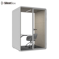 Cabine téléphonique insonorisée acoustique pour bureau, de taille moyenne, pour studio d'enregistrement, cabine de bureau, cabine de réunion pour deux personnes