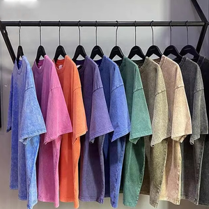 เสื้อยืดทรงบ็อกซี่ฮิปฮอป 250 กรัม พิมพ์ลายกราฟิกหนา วินเทจ ลายนูน ปรับแต่งได้ สตรีทแวร์ ไหล่ตก สำหรับทุกเพศ - Product Image 2