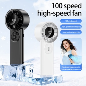 Foldable USB Charging Portable <b>Mini</b> Fan LED Display <b>Mini</b> Handheld Fan - Product Image 3