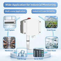 Transmisor de Temperatura y Humedad RS485 Modbus RTU LCD IP65 para Almacenes GMP, Cuartos de Incubación, Directo de Fábrica