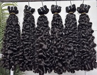 Cheveux humains indiens bruts 100% naturels, extensions de qualité supérieure, propres et en lots, directement des fournisseurs/grossistes