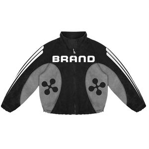High Quality Custom Color Block Printing Regular Fit Custom Logo Embossing Men Jacket - Product Image 2