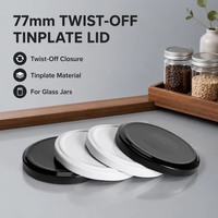 Couvercles à vis en aluminium de qualité alimentaire en gros avec insert sans BPA pour le stockage de crèmes cosmétiques dans des contenants en verre