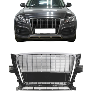 Grille de voiture d'usine <span class=keywords><strong>Q5</strong></span> SQ5 gril de pare-chocs avant lamelle horizontale gril noir brillant Chrome pour Audi <span class=keywords><strong>Q5</strong></span> SQ5 2009 2010 2011 <span class=keywords><strong>2012</strong></span> - Product Image 1