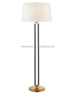 Latão para cima lâmpada do assoalho para Quarto Estudo Quarto Escritório Farmhouse Bedside Nightstand Lamp