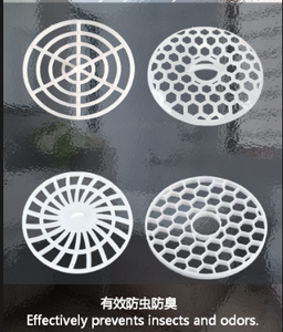 Con esta rejilla de aislamiento de plástico para cabello y residuos, la cubierta de drenaje del piso permanece libre de bloqueos. - Product Image 2