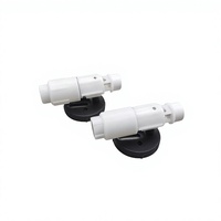 Amortisseur de couvercle de siège de toilette en plastique à fermeture douce de 23 mm, fixation rotative pour siège de toilette, usine de charnières Xiamen