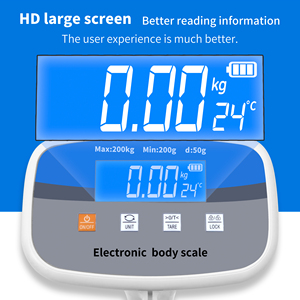 Báscula Digital Médica de 200 kg para Medir Peso y Altura Corporal de 190 cm, Pantalla LCD, Material ABS, OEM/ODM, Recargable, 815B, Capacidad de 200 kg - Product Image 6