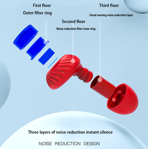 CE مخصصة مريحة كمية عالية رخيصة سدادات حماية السمع لضوضاء النوم إلغاء - Product Image 4